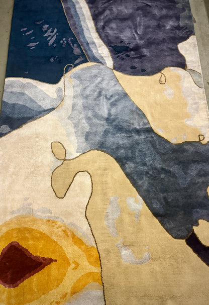 Archive Sale Sunwave Tibetan - Blue 5ft 3in x 8ft