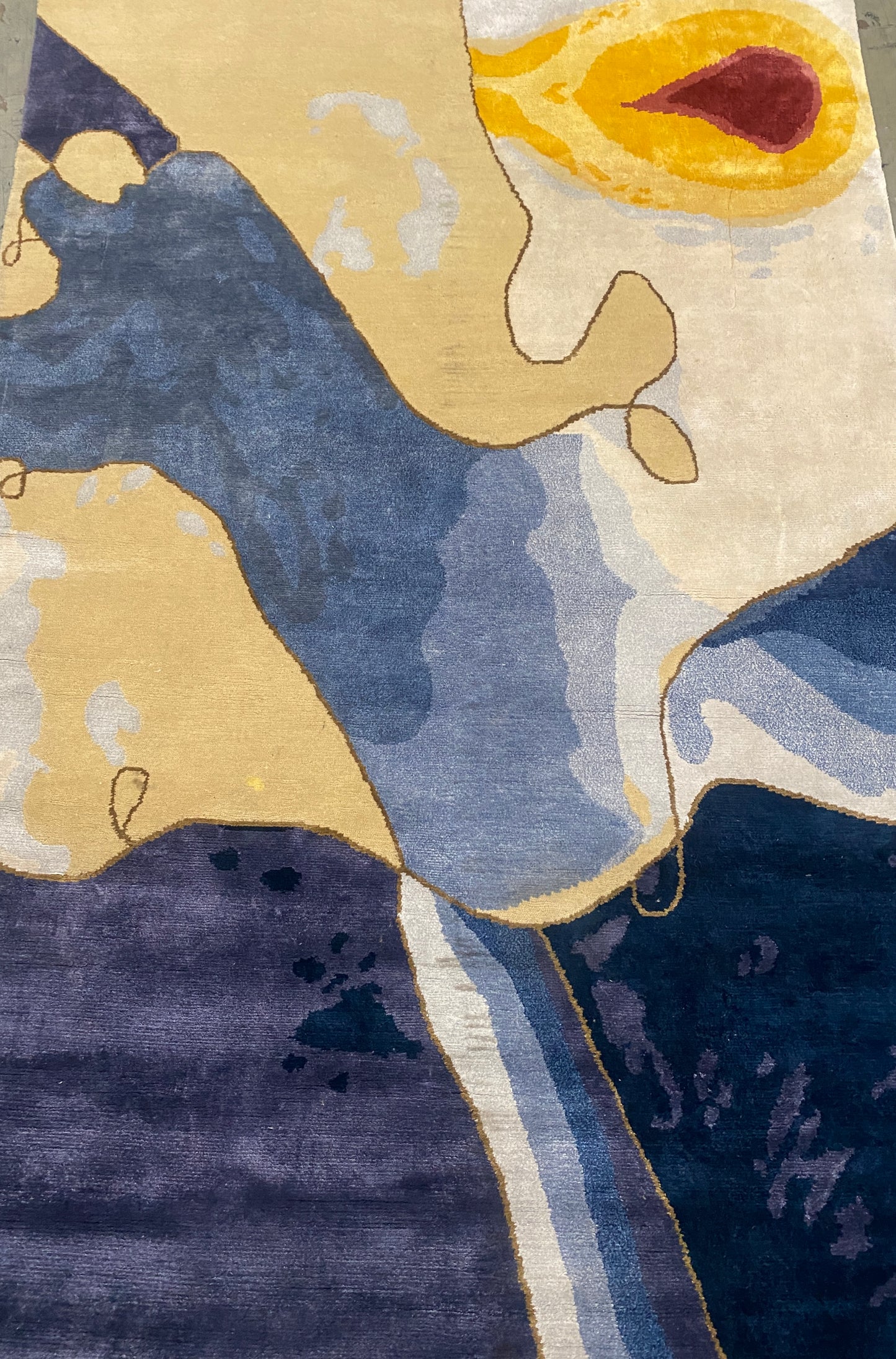 Archive Sale Sunwave Tibetan - Blue 5ft 3in x 8ft