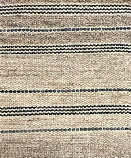 Archive Sale Surri Stripes - Beige & Blue Ombre 7ft 6in x 9ft 10in