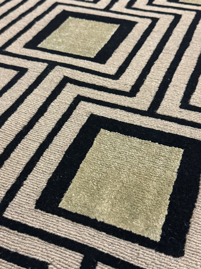 Halle Tibetan Trellis - Taupe & Gold