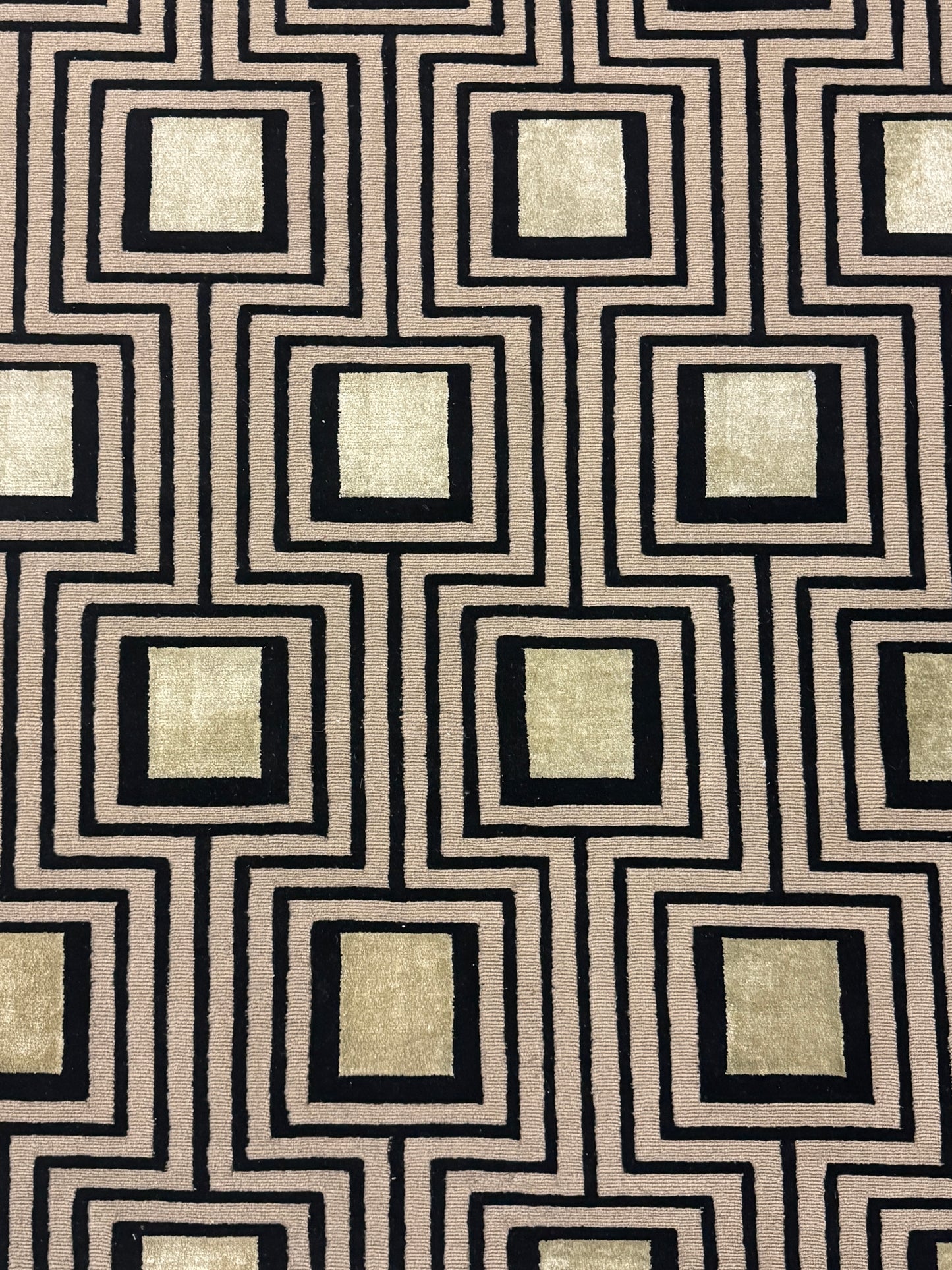 Halle Tibetan Trellis - Taupe & Gold