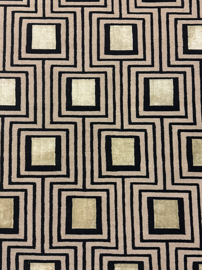 Halle Tibetan Trellis - Taupe & Gold