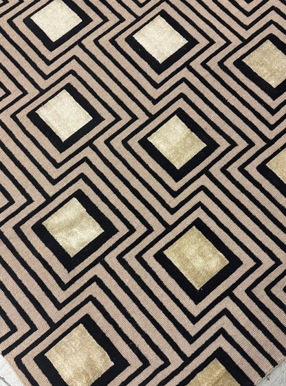 Halle Tibetan Trellis - Taupe & Gold