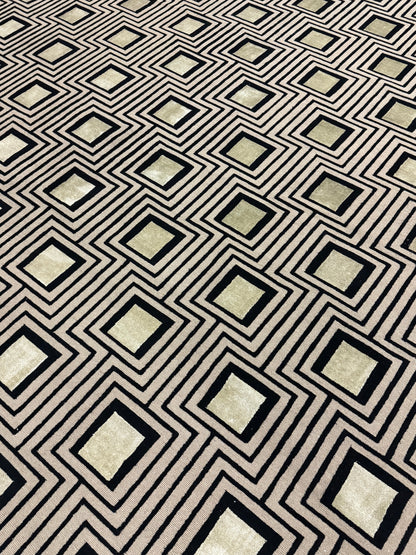 Halle Tibetan Trellis - Taupe & Gold