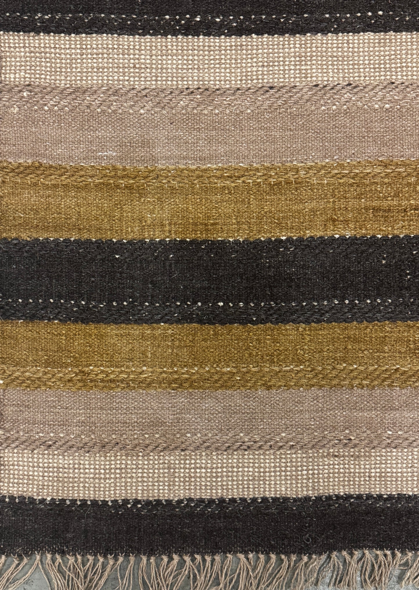 Archive Sale Vintage Stripe - Burnt Coal 5ft x 7ft
