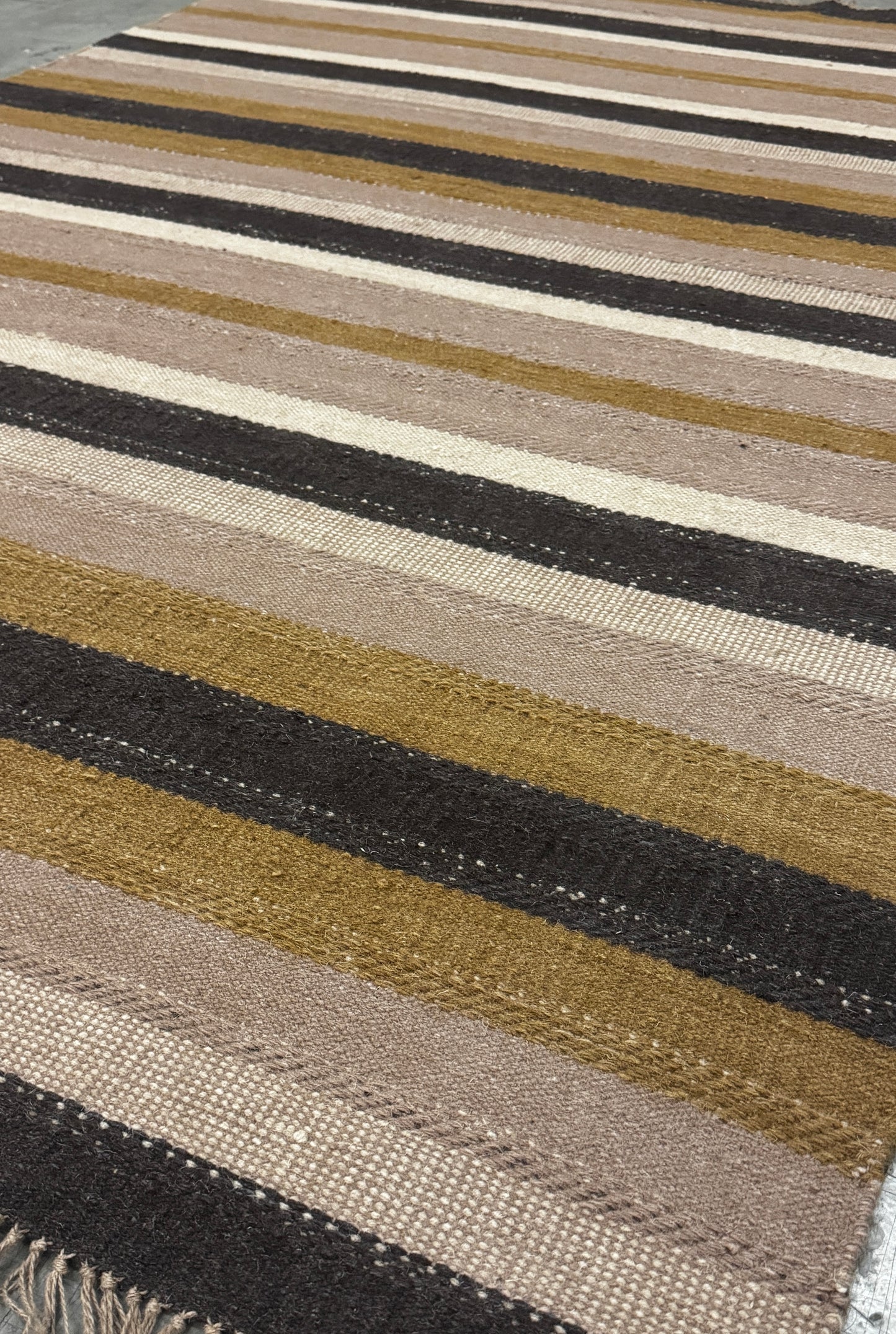 Archive Sale Vintage Stripe - Burnt Coal 5ft x 7ft