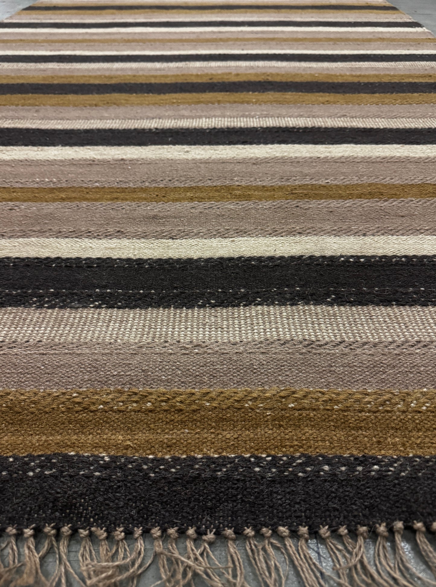 Archive Sale Vintage Stripe - Burnt Coal 5ft x 7ft