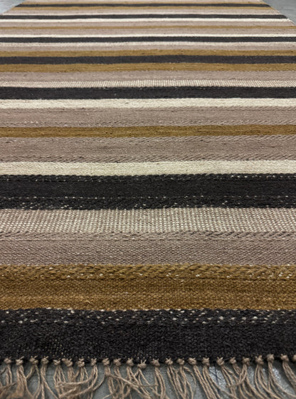 Archive Sale Vintage Stripe - Burnt Coal 5ft x 7ft