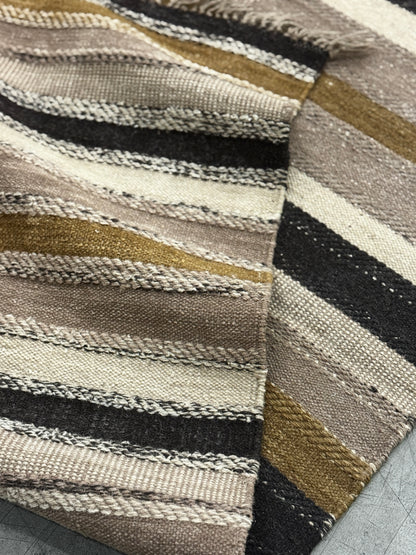 Archive Sale Vintage Stripe - Burnt Coal 5ft x 7ft