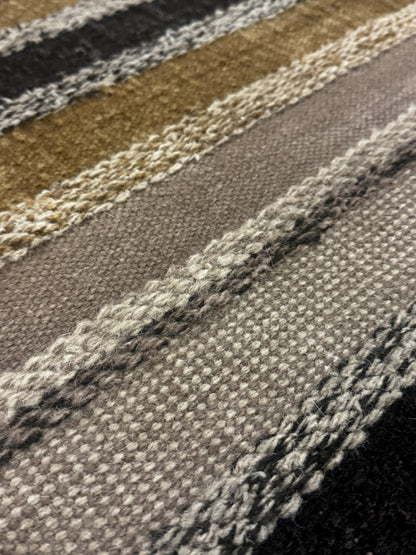 Archive Sale Vintage Stripe - Burnt Coal 5ft x 7ft