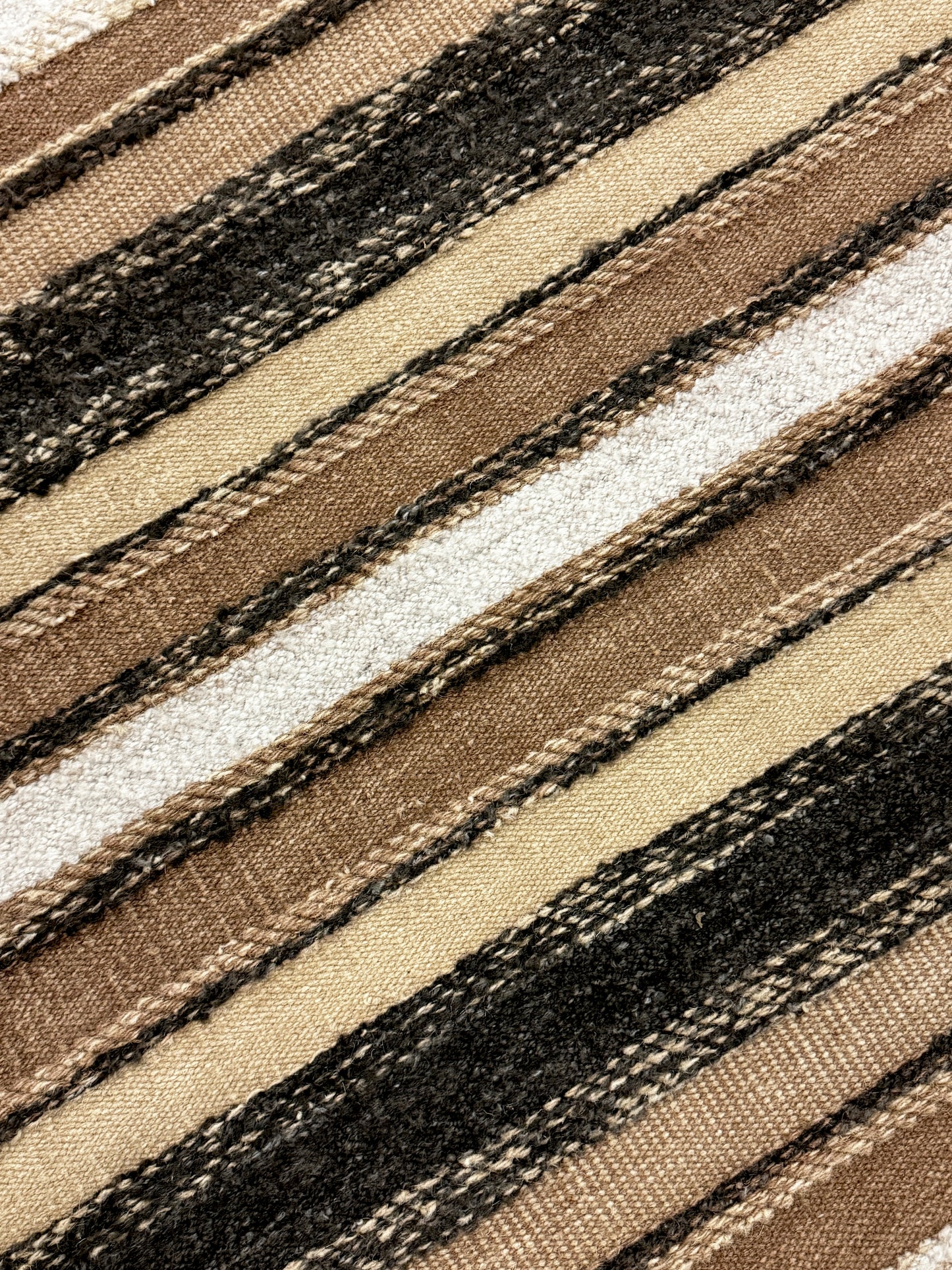 Archive Sale Vintage Stripe - Soot & Salt 5ft x 7ft