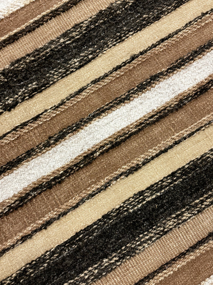 Archive Sale Vintage Stripe - Soot & Salt 5ft x 7ft