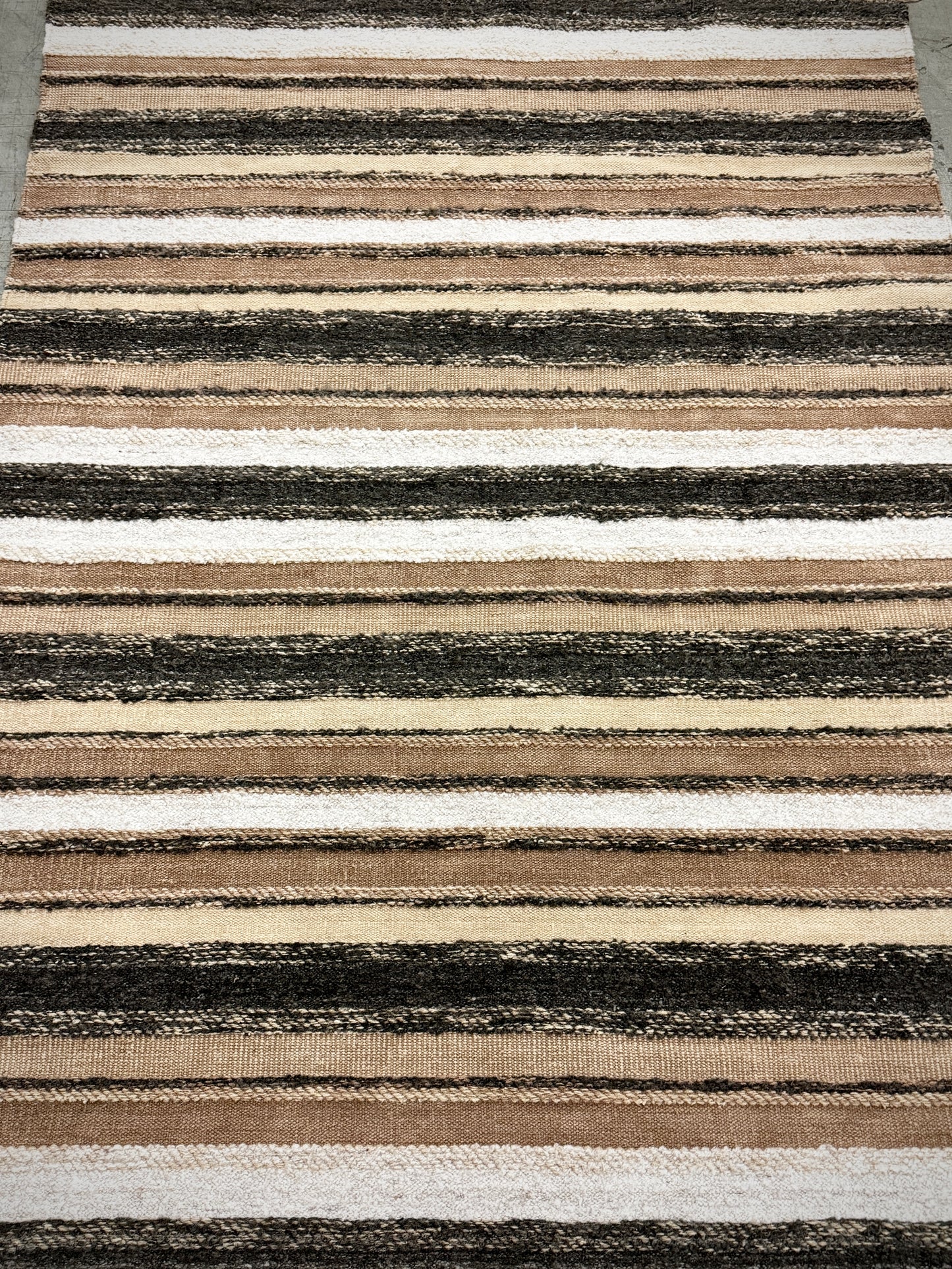 Archive Sale Vintage Stripe - Soot & Salt 5ft x 7ft