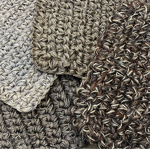 Archive Sale Sisal Knit Crochet - New Mix Grey 6ft x 6ft 4in