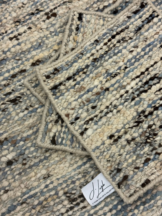 Woolzy Panja Durry - Canton Blue