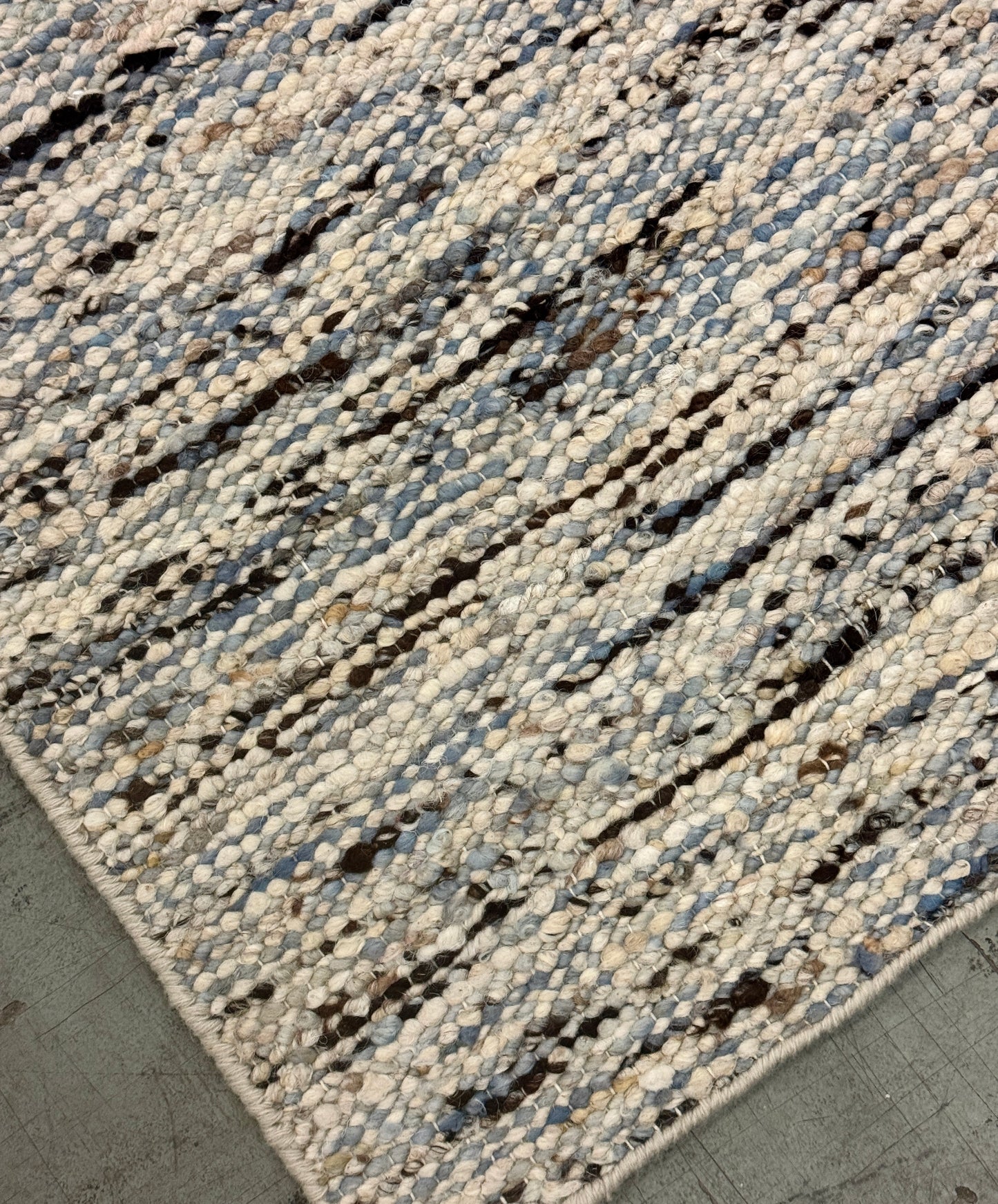 Woolzy Panja Durry - Canton Blue