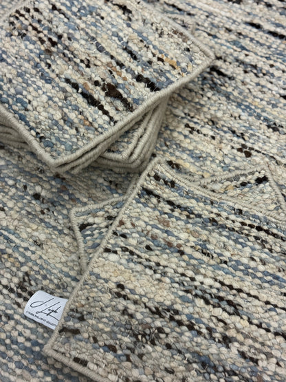 Woolzy Panja Durry - Canton Blue